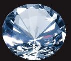 Medium Optical Crystal Diamond Paperweight