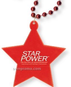 Red Star Medallion Necklace (Printed)
