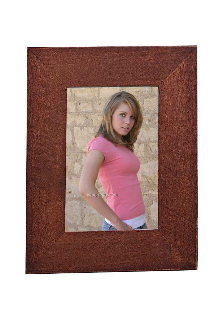 Simple Wood Picture Frame- 4"X6" (Walnut)