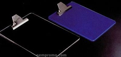 Transparent Neon Blue Acrylic Clipboard (14