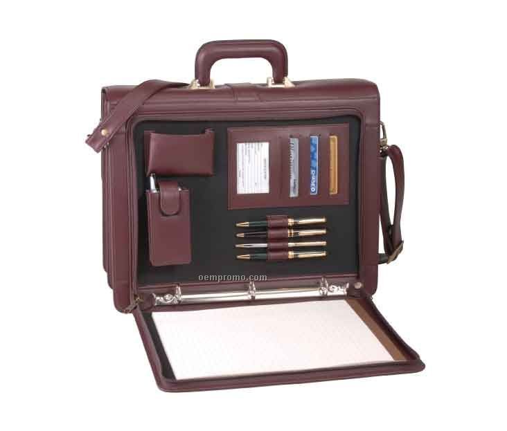 16"X13"X7" Royce Leather Legal Briefcase