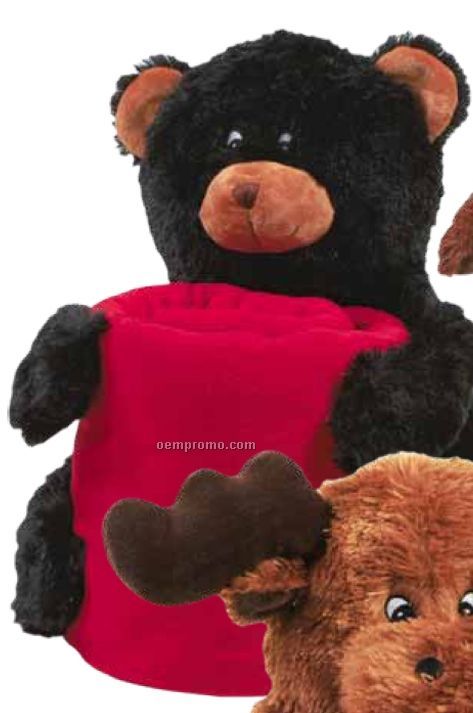 Black Bear Kritters Huggable Blanket