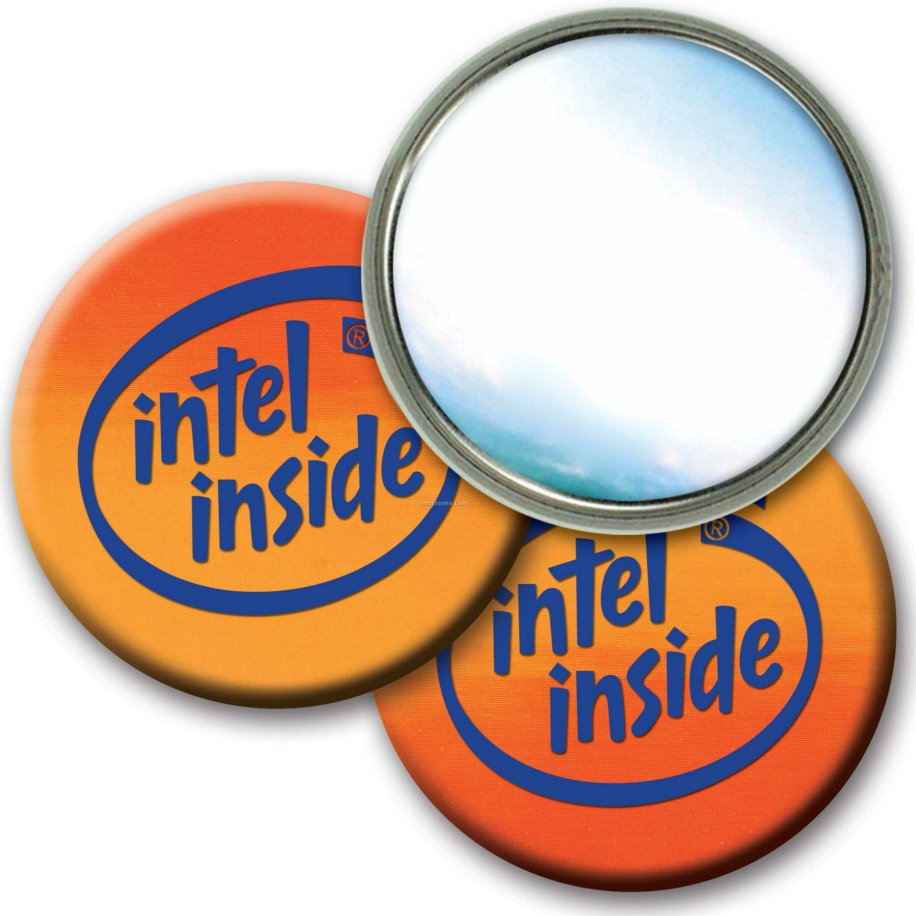 Compact Mirror Lenticular Color Changing Effect (Imprinted)