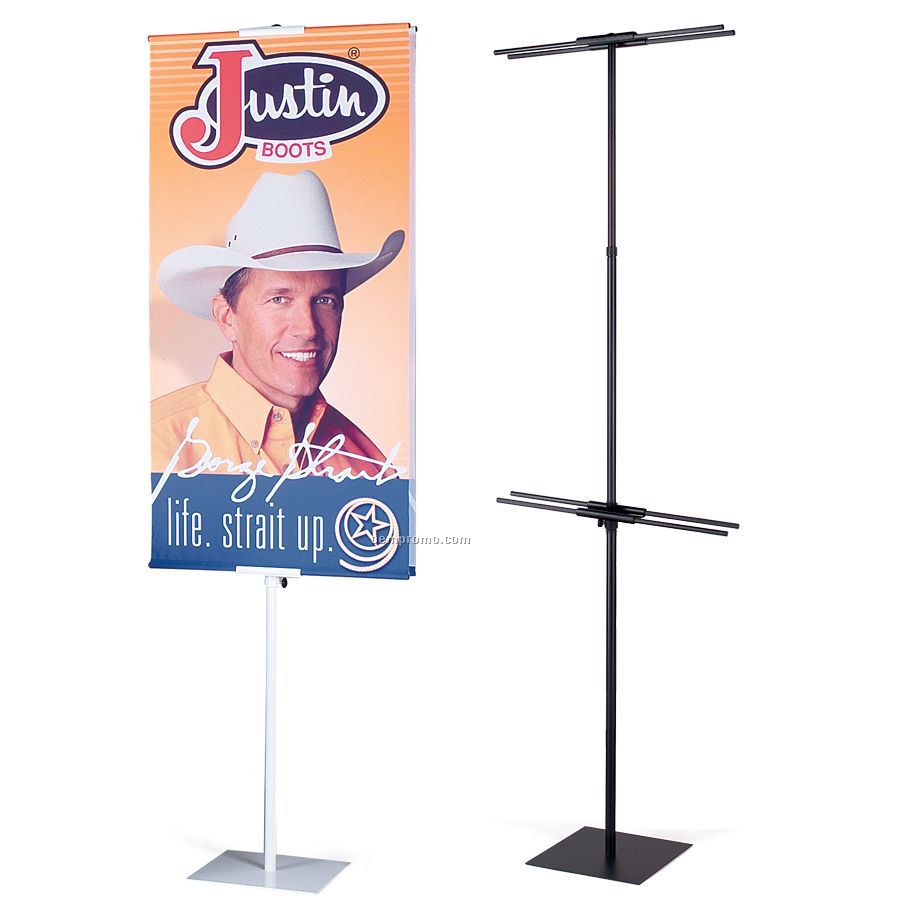 Digitally Printed Banner And Stand Set W/Two 1-sided Banners (2'x6')