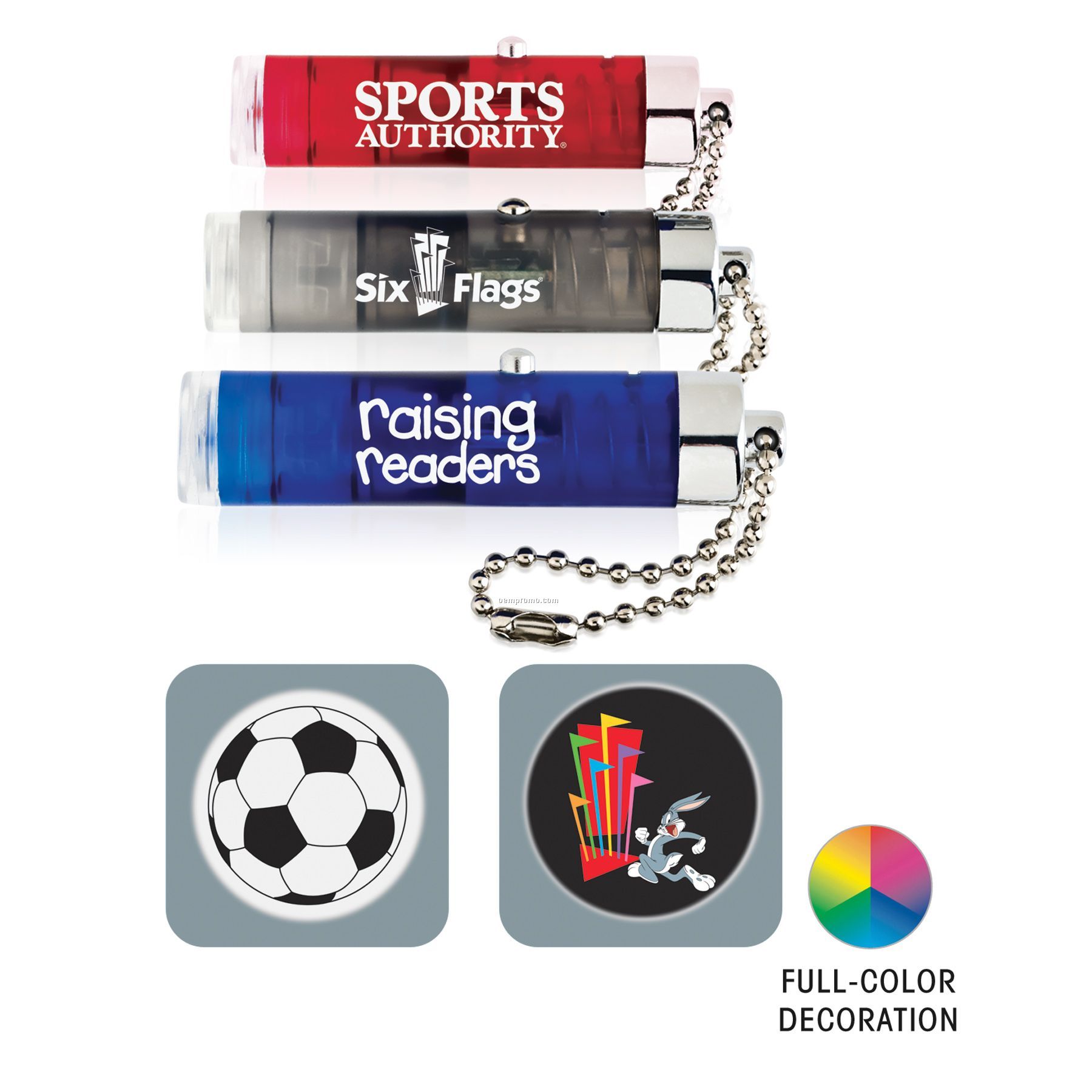 Full Color Logo Projection Keychain