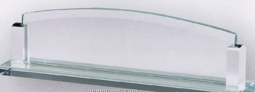 Jade Glass Desk Name Plate (10"X2 1/2"X2")