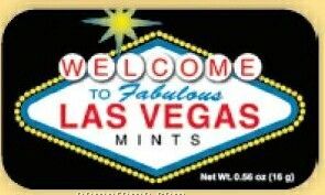 Las Vegas Welcome Sign Mint Tin W/ 4-color Process Label (72 Mints)
