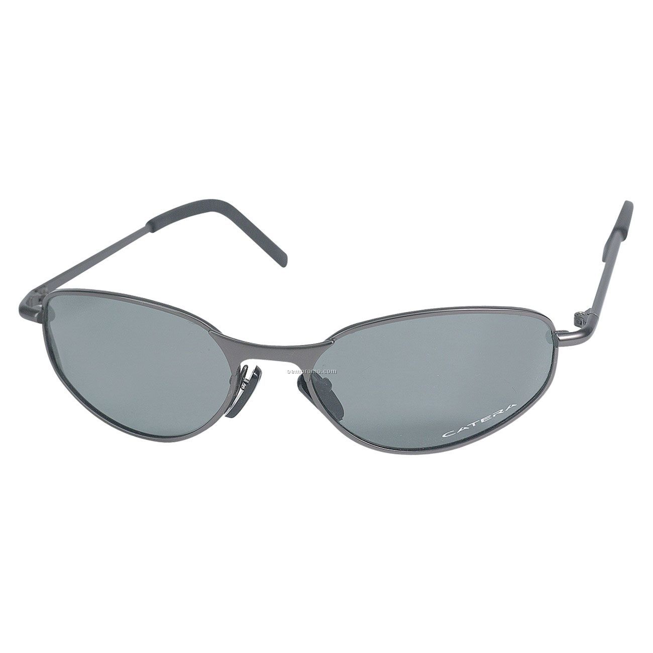 Metal Wraps Contra P Matte Gun Metal Frame Sunglasses W/ Polarized Lens