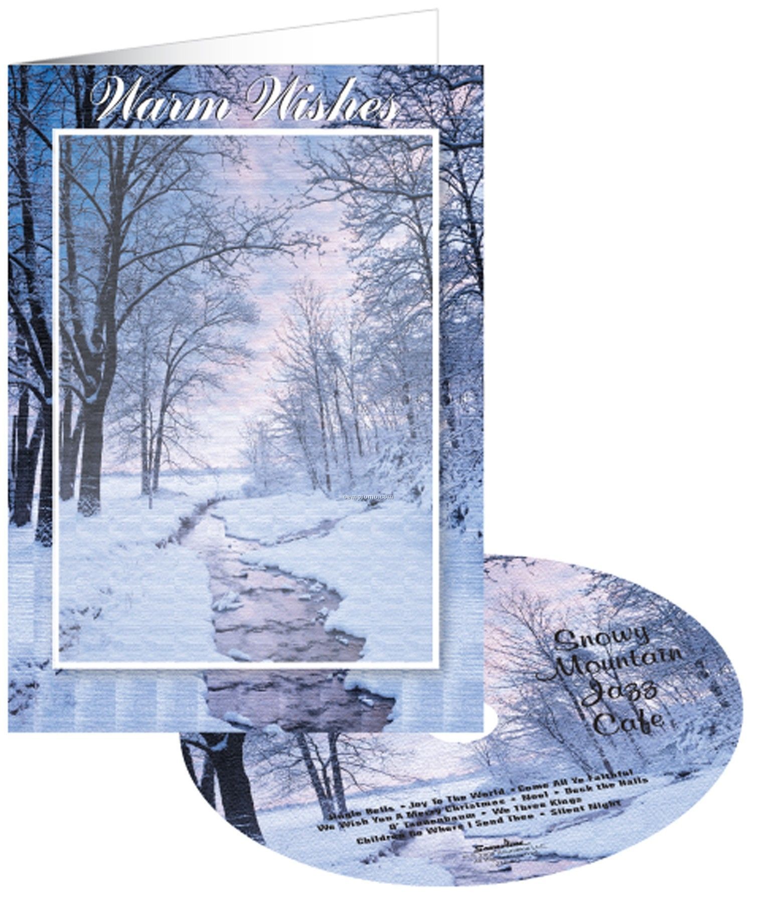 Winter Stream Holiday Greeting Card With Matching CD