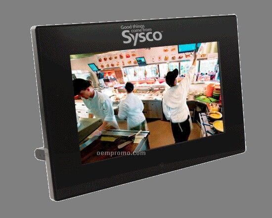 Zouk Design Digital Photo Frame W/ Mp3 Player & Internal Speakers