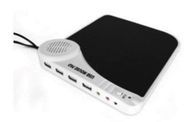 4 Port 1.1 USB Hub Mouse Pad With Top Speaker (52cmx48cmx38cm)