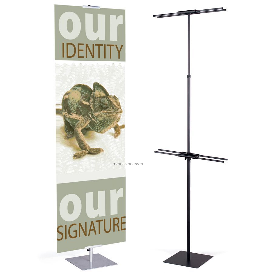 Banner And Stand Set W/One 1-sided Recycled Polyester Banner (2'x6')