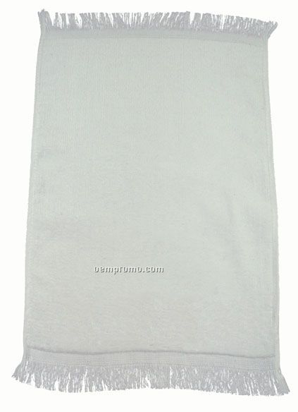 Fringed Terry Cotton Towel - Blank