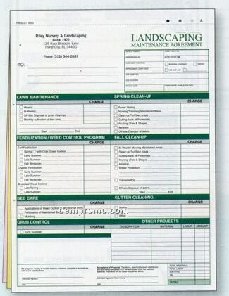 Landscaping Maintenance Agreement (3 Part)