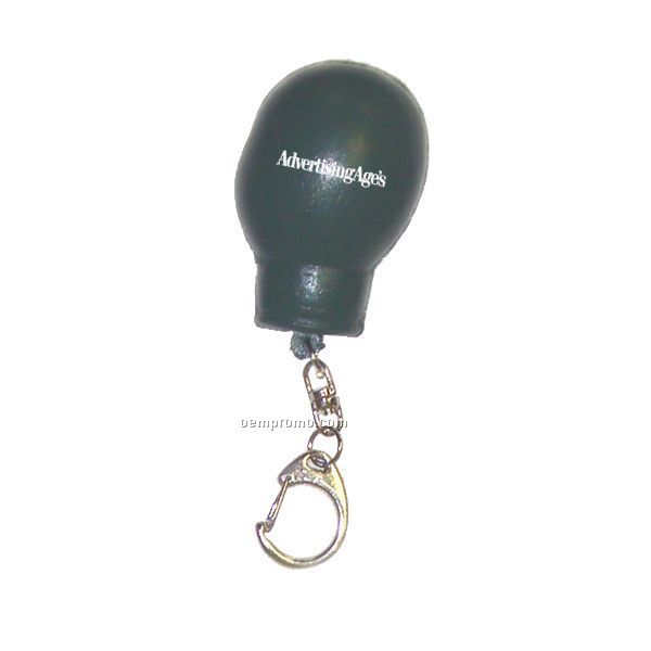 3"X2"X2" Green Promotional Boxing Glove Keychain