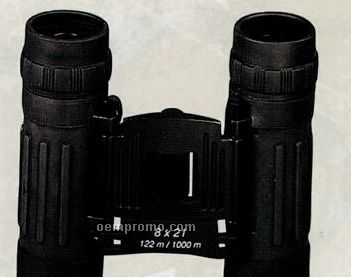 Black Compact Binoculars With Case