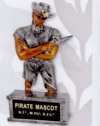 Pirate School Mascot W/ Plate