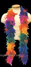 6' Multi-color Lighted Feather Boa
