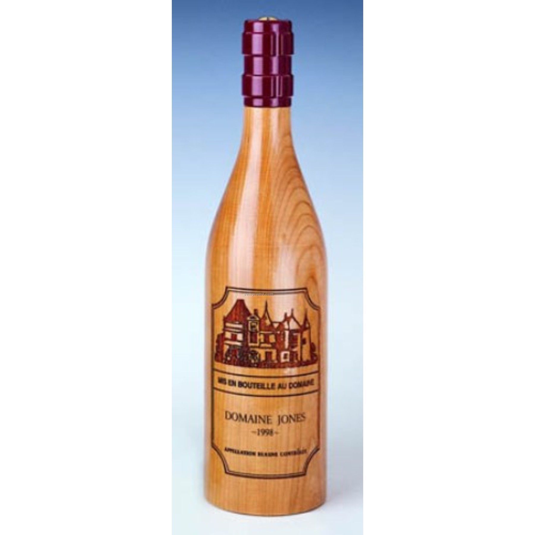 Cellarmaster's Burgundy Bottle Shaped Peppermill- Laser Personalization