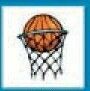 Sport Stock Temporary Tattoo - Basketball In Net (1.5