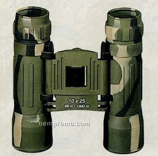Camouflage Compact Binoculars With Case