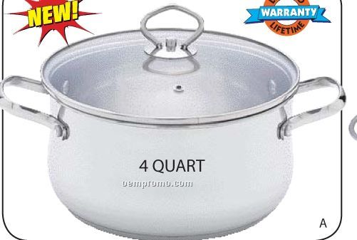 Maxam 4 Qt Stainless Steel Stockpot With Lid