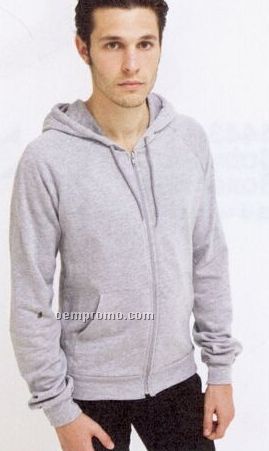 Men's California Fleece Front Zip Hoody - 10% Polyester In Heather Gray