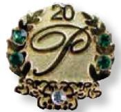 Sandblast Plated Lapel Pin With Hard Enamel Color Fill (5/8")