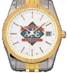 Pedre Men's White Dial Astor Metal Watch W/ Stainless Steel Bracelet