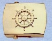 Plated Brass Money Clip (Ship's Wheel)
