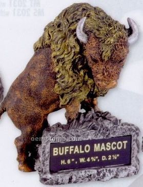 Buffalo School Mascot W/ Plate