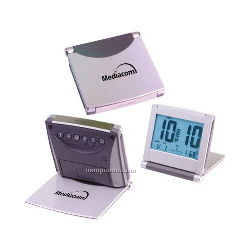 Folding Aluminum Jumbo Lcd Alarm Clock