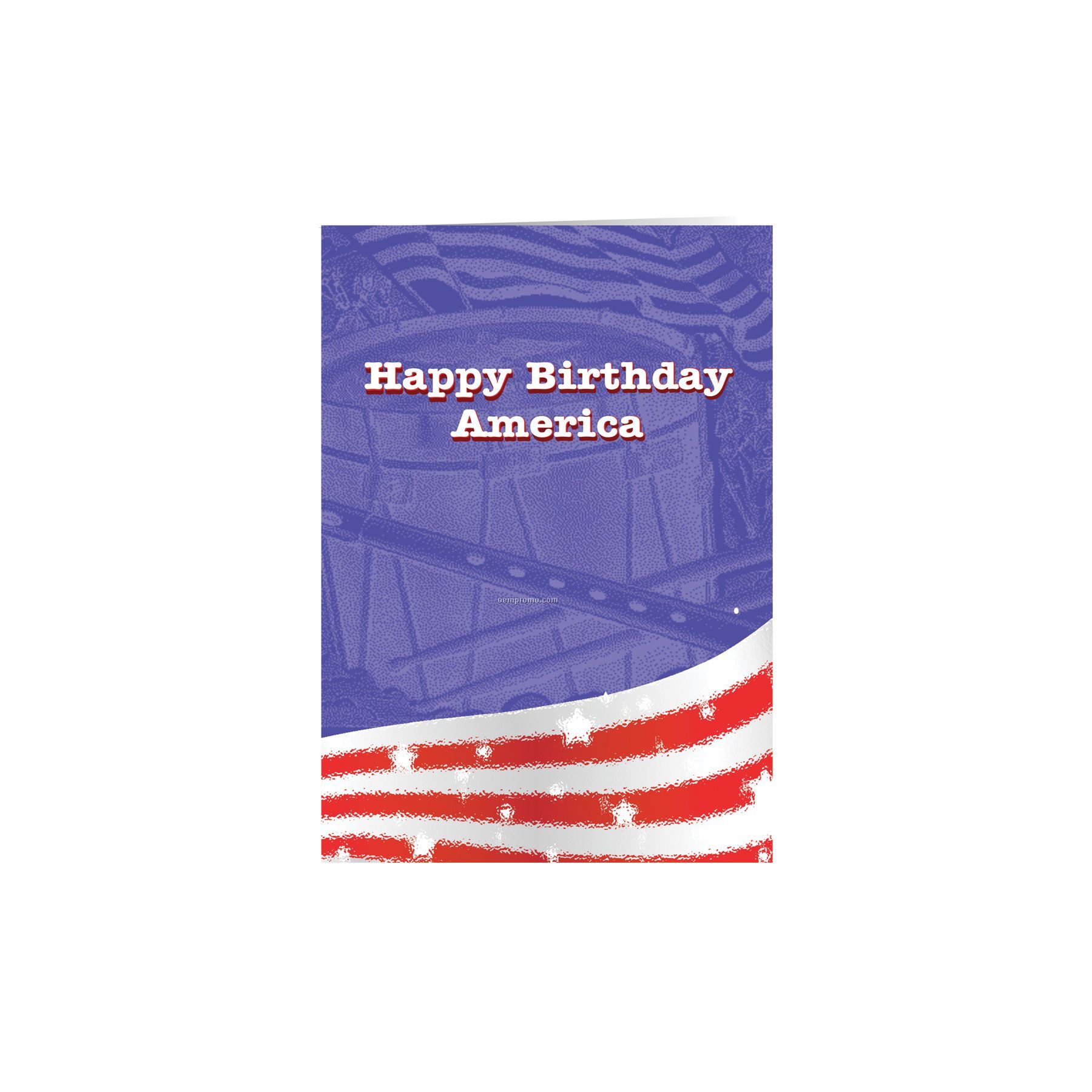 Happy Birthday America Patriotic Greeting Card