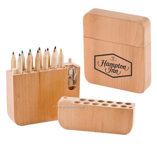 12-piece Colored Pencil Set With Sharpener
