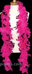 6' Pink/ Black Multi-color Feather Boa