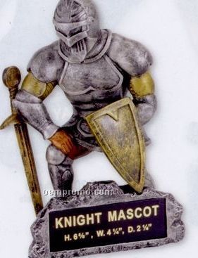 Knight School Mascot W/ Plate