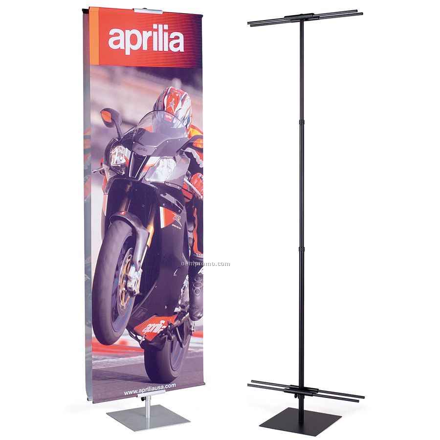 Banner And Stand Set W/Two 1-sided Banners (3'x8')