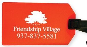 Business Card Red Luggage Tag (Printed)