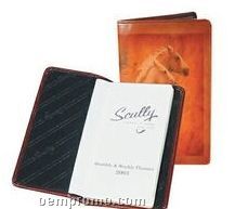 Equestrian Vegetable Tanned Calf Leather Pocket Telephone & Address Book