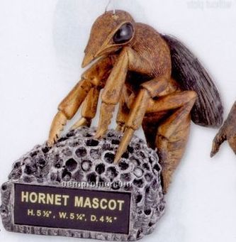 Hornet School Mascot W/ Plate