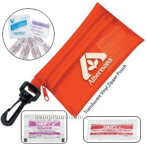 Take-a-long First Aid Kit #2 W/ Ibuprofen, Ointment & Vinyl Pouch