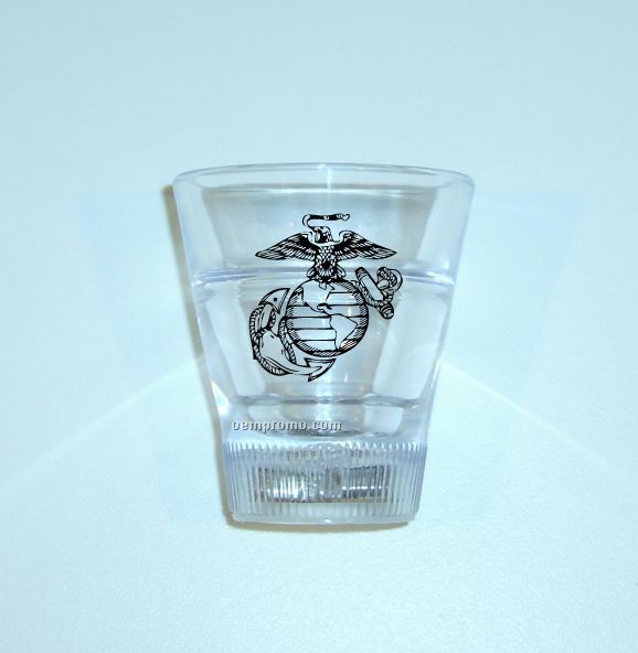 5-led Flashing Shot Glass With Logo