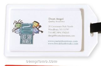 Business Card White Luggage Tag (Printed)