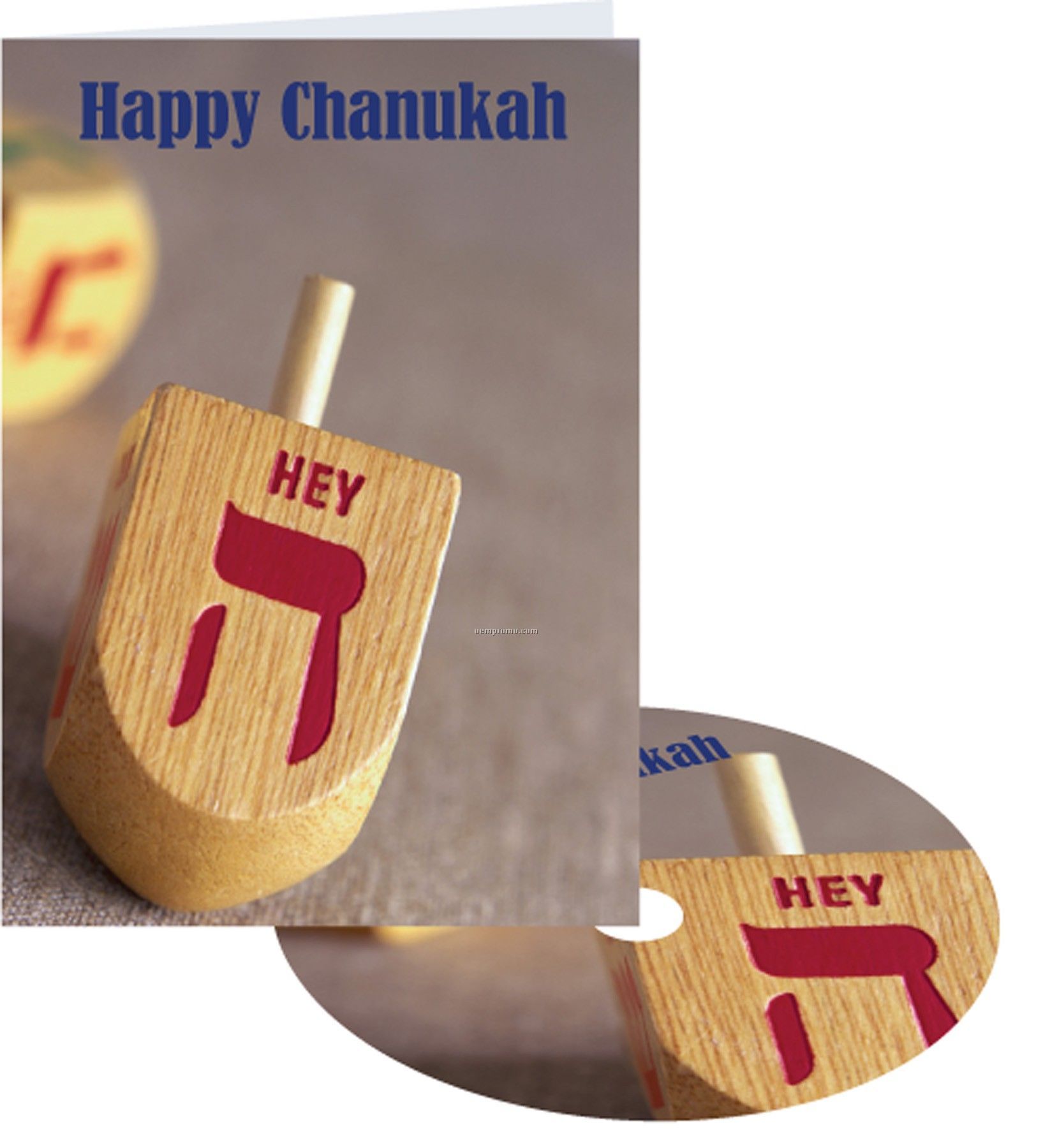 Happy Chanukah Greeting Card With Matching CD