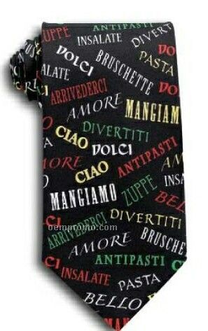 Wolfmark Novelty Neckwear Amore 100% Silk Tie (58"X3-7/8")