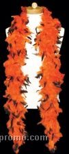 6' Orange/ Black Multi Color Feather Boa