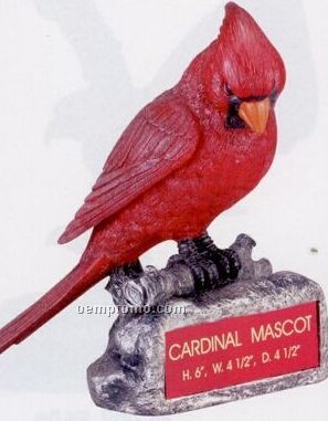 Cardinal School Mascot W/ Plate