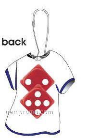 Las Vegas Dice T-shirt Zipper Pull