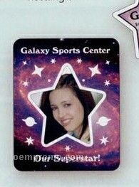 Star Border 0.03" Vinyl Photo Frame Magnet (3"X3 3/4")