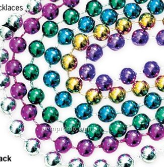 7-1/2 Mm Bead Necklaces - Assorted Colors (144 Pack)